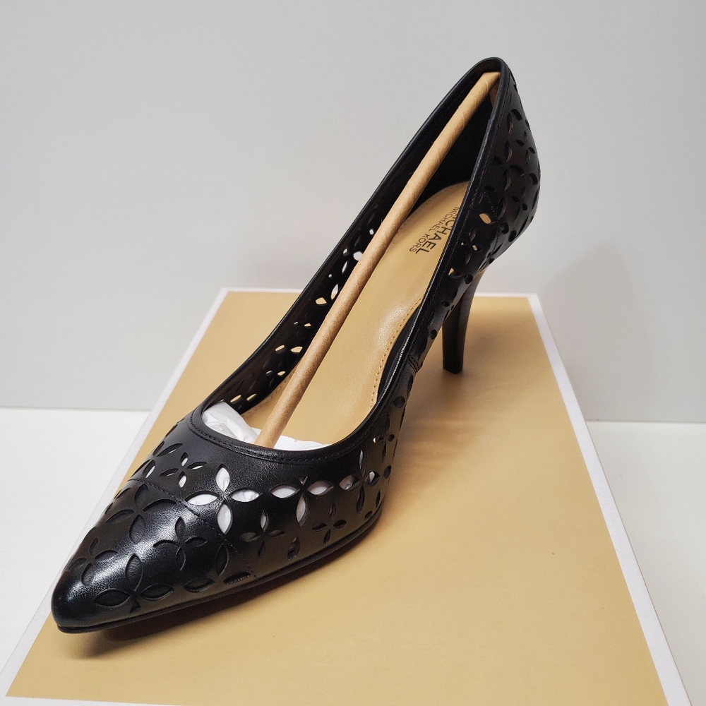 MK Flex Mid Pump cut-out Leather heels 👠